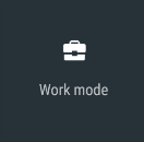 Screenshot of Android for Work control in Android notification drawer